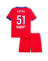 Paris Saint-Germain Willian Pacho #51 Tredjedraktsett Barn 2025-26 Korte ermer (+ bukser)